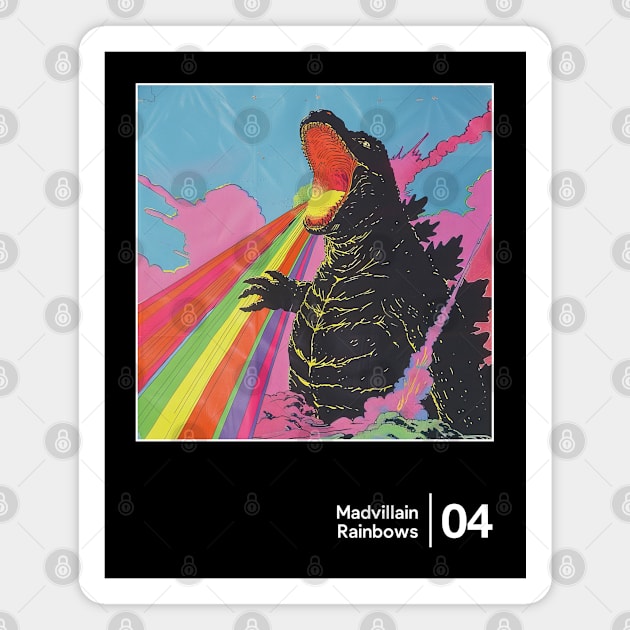 Rainbows - Minimalist Graphic Design Fan Artwork Magnet by saudade